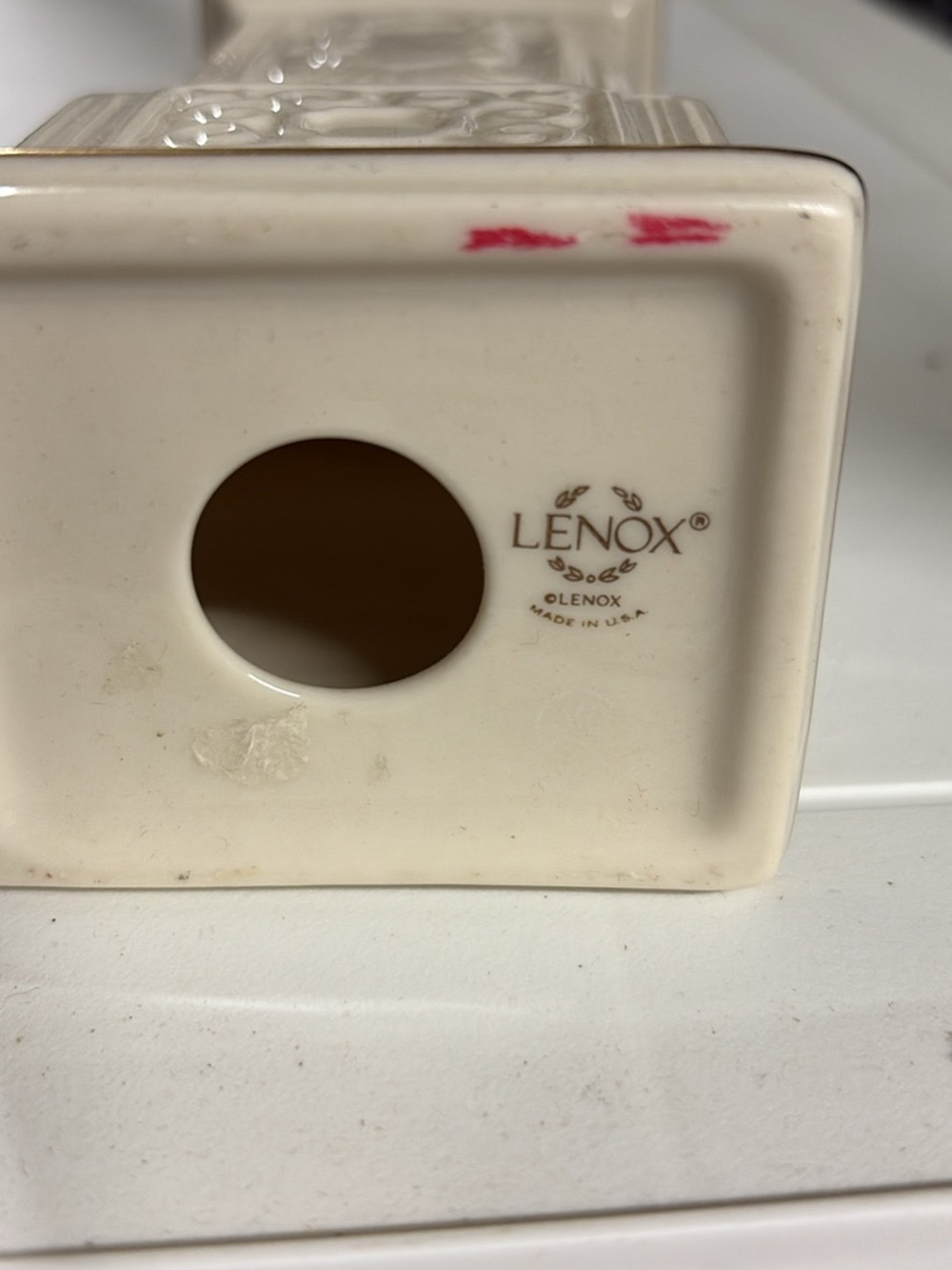 Lenox Ivory Grandfather Clock - Picture 3 of 3